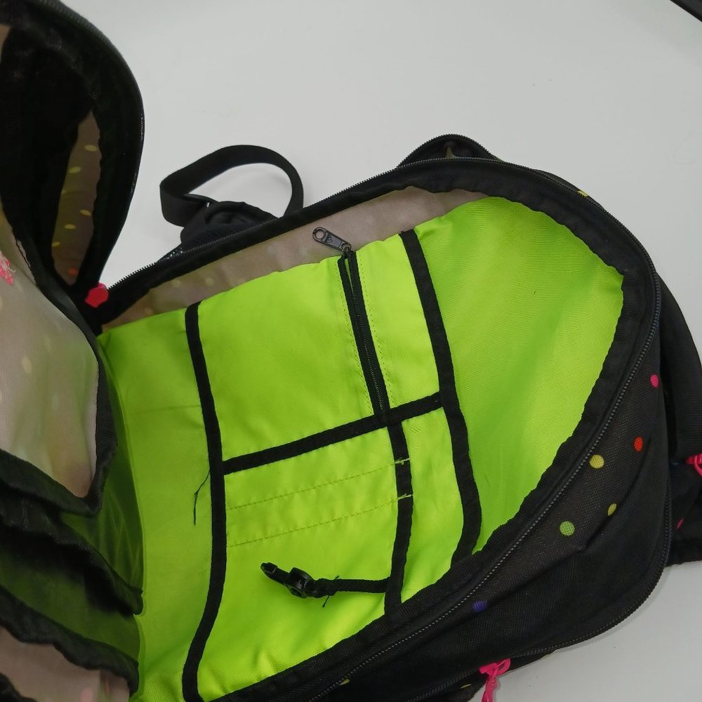 ADIDAS BLACK COLORFUL POLKA DOT BACKPACK - Picture 12 of 16